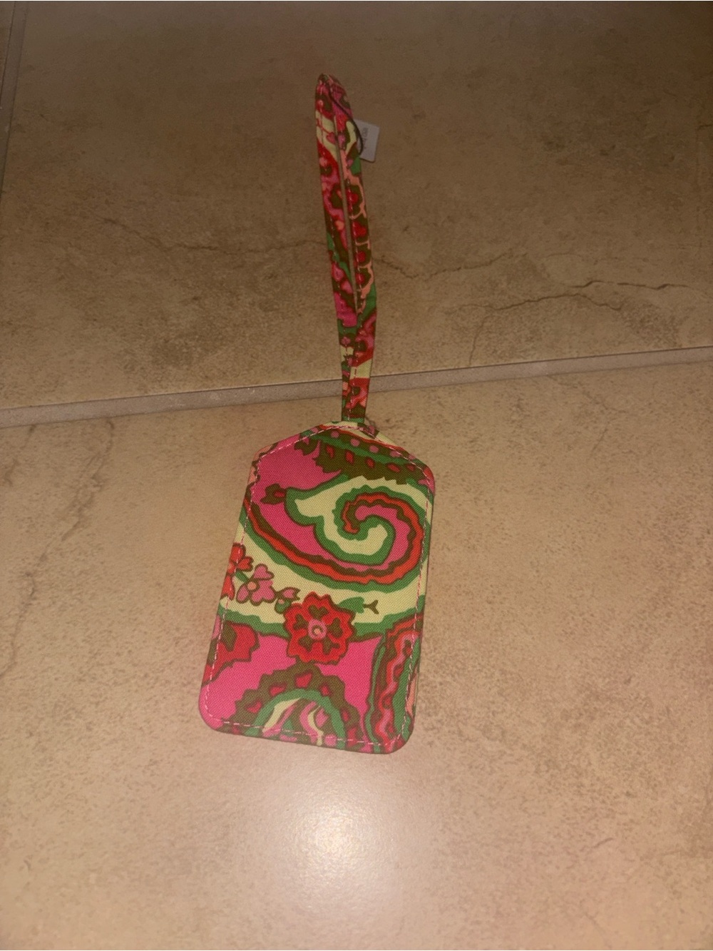 Vera Bradley Pink Floral Luggage Tag - Picture 3 of 6